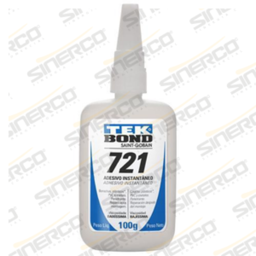 Imagen de ADHESIVO INSTANTÁNEO 721 TEKBOND 100G TUBO APLICADOR CAJA C/10 A