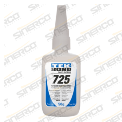 Imagen de ADHESIVO INSTANTÁNEO 725 TEKBOND 50G TUBO APLICADOR CAJA C/10 A