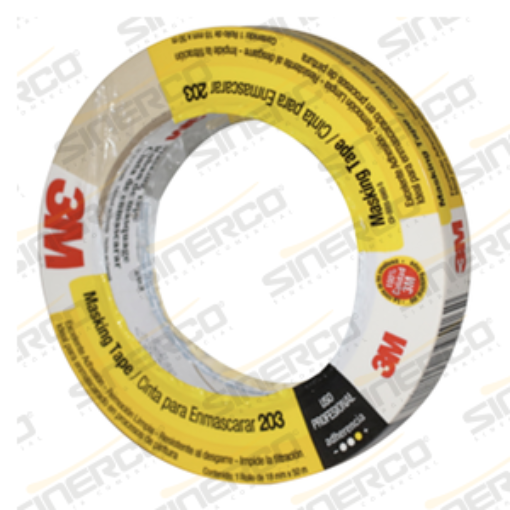Imagen de 203 MASKING TAPE 0.036 X 50M USO PROFESIONAL