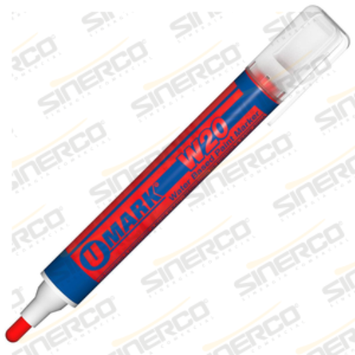 Imagen de MARCADOR W20 U-MARK ROJO BASE AGUA 10ML