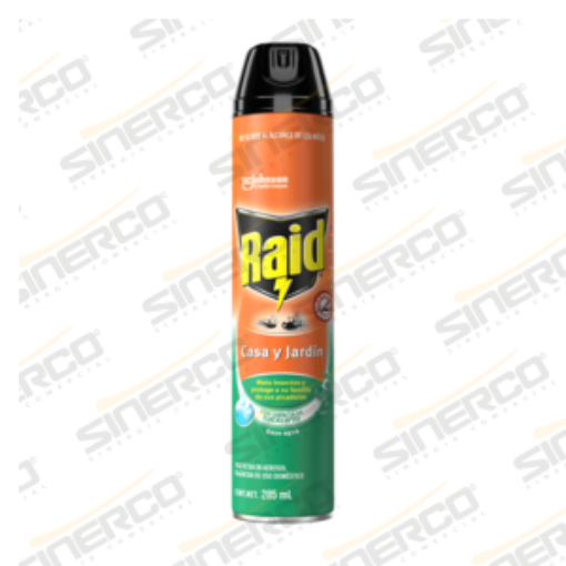 Imagen de INSECTICIDA RAID CASA Y JARDIN EUCALIPTO AER 285ML