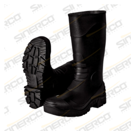 Imagen de BOTA NEGRA PVC CON CASQUILLO #9